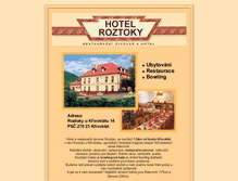 Tablet Screenshot of hotelroztoky.cz